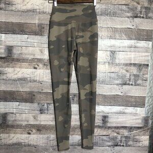 ALO Yoga Putty Camo High Rise Vapor Leggings Full Length brown beige neutral XXS